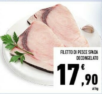 Conad Filetto di pesce spada decongelato offerta