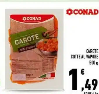 Conad Conad carote cotte al vapore offerta