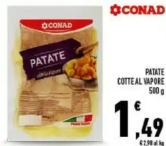 Conad Conad patate cotte al vapore offerta