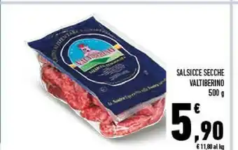 Conad Valtiberino salsicce secche 500 g offerta