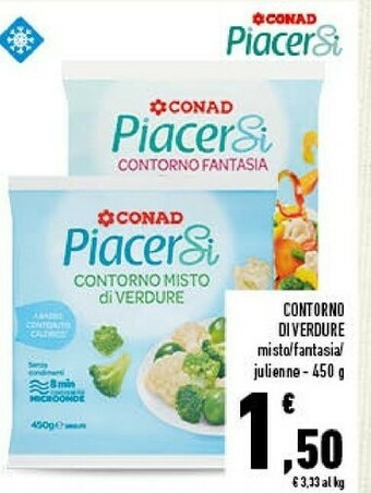 Conad Conad - contorno misto di verdure piacersi 450 g(ml) offerta