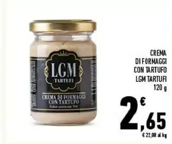 Conad Lgm tartufi crema di formaggi con tartufo offerta