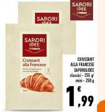 Conad Sapori & idee croissant alla francese offerta