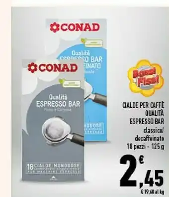 Conad Conad - qualità bar 125 g(ml) offerta