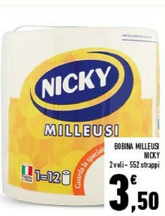 Conad Nicky bobina milleusi offerta