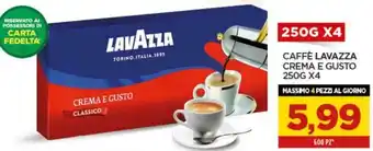 Interspar Lavazza Crema e Gusto Caffè 250g x4 offerta