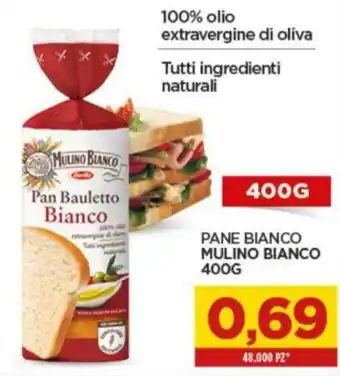 Interspar Mulino Bianco Pane bianco 400g offerta