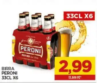 Interspar Peroni Birra 33cl x6 offerta