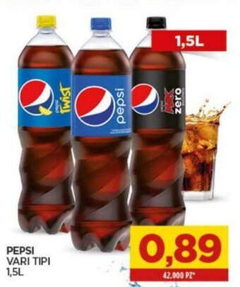 Interspar Pepsi vari tipi 1,5L offerta