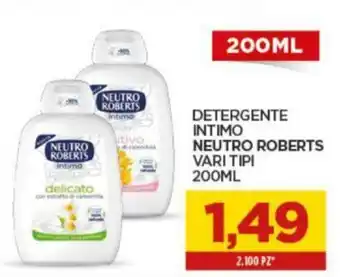 Interspar Neutro Roberts Detergente Intimo vari tipi 200ml offerta