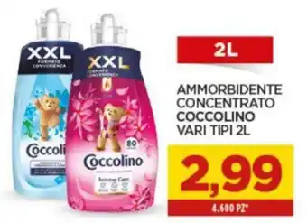 Interspar Coccolino Ammorbidente Concentrato vari tipi 2L offerta