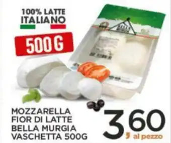 Interspar Mozzarella Fior di Latte Bella Murgia vaschetta 500g offerta
