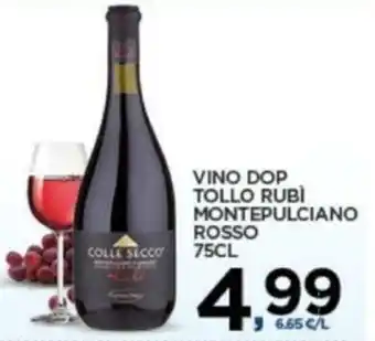 Interspar Vino DOP Tollo Rubì Montepulciano Rosso 75cl offerta