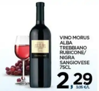 Interspar Vino Morus Alba Trebbiano Rubicone/Nigra Sangiovese 75cl offerta