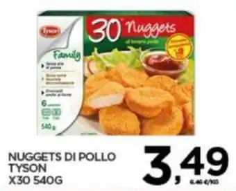 Interspar Tyson Nuggets di Pollo x 30 540g offerta