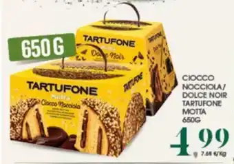 Interspar Ciocco Nocciola/Dolce Noir tartufone Motta 650g offerta