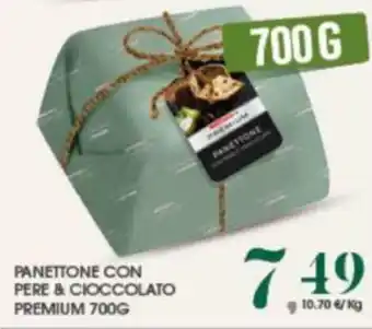 Interspar Panettone con Pere & Cioccolato Premium 700g offerta