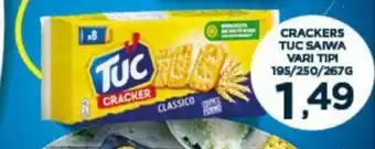 Tuc Saiwa Crackers vari tipi 195/250/267g