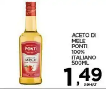 Interspar Ponti Aceto di Mele 100% Italiano 500ml offerta