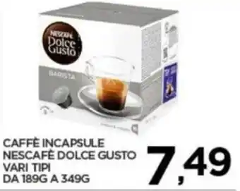 Interspar Nescafé Dolce Gusto Caffè in Capsule vari tipi da 189g a 349g offerta