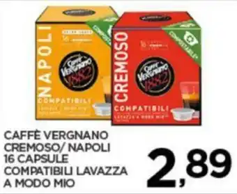 Lavazza A Modo Mio Caffè vergnano cremoso/napoli 16 capsule compatibili