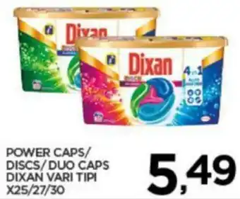 Interspar Dixan Power Caps/ Discs/ Duo Caps vari tipi x25/27/30 offerta