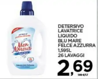 Interspar Felce Azzurra Detersivo Lavatrice Liquido Blu Mare 1,595L 26 lavaggi offerta