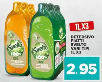 Interspar Svelto Detersivo Piatti vari tipi 1L x3 offerta