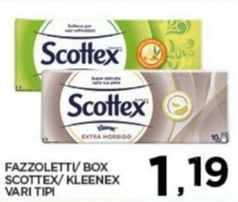 Interspar Scottex/ Kleenex Fazzoletti/ Box vari tipi offerta