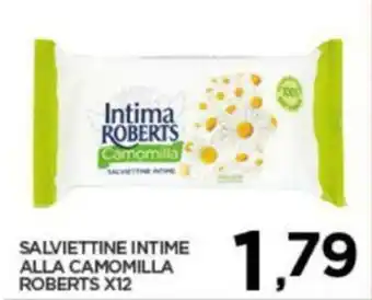 Interspar Roberts Salviettine Intime Alla Camomilla x12 offerta