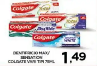 Colgate Dentifricio Max/Sensation vari tipi 75ml