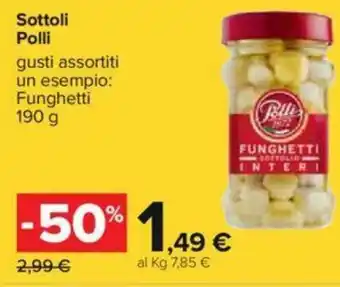 Carrefour Polli Sottoli 190g offerta