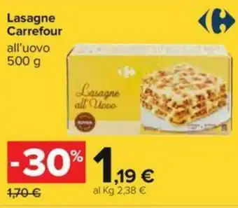 Carrefour Carrefour Lasagne 500g offerta