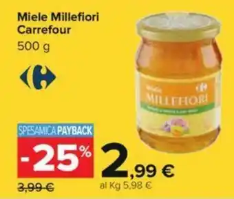 Carrefour Carrefour Miele Millefiori 500g offerta
