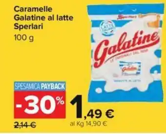Carrefour Sperlari Caramelle Galatine al latte 100g offerta