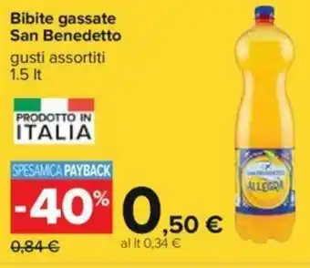 Carrefour San Benedetto Bibite Gassate 1.5lt offerta