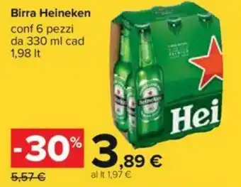 Carrefour Heineken Birra 1,98 lt offerta
