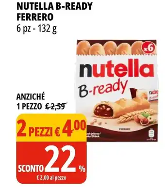 Tigros Nutella b-ready ferrero offerta