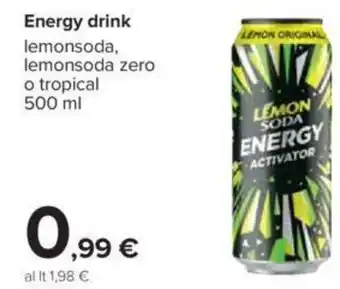Carrefour Energy Drink Lemonsoda 500ml offerta