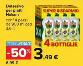 Carrefour Nelsen Detersivo Per Piatti 3,6 lt offerta