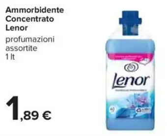 Carrefour Lenor Ammorbidente Concentrato 1 lt offerta