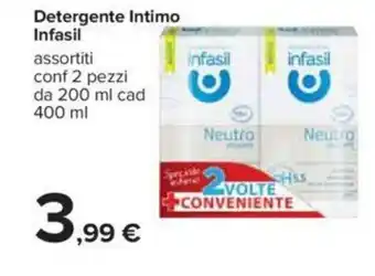 Carrefour Infasil Detergente Intimo 400 ml offerta