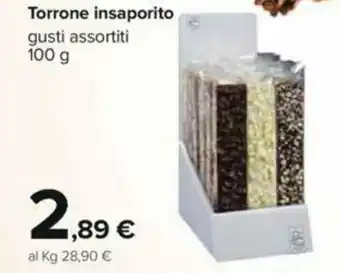 Carrefour Torrone Insaporito 100g offerta