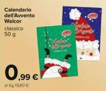 Carrefour Walcor Calendario dell'Avvento classico 50 g offerta