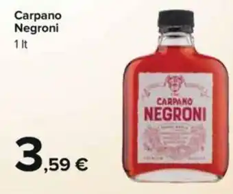 Carrefour Carpano Negroni 1 lt offerta