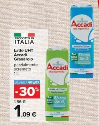 Carrefour Granarolo Latte UHT Accadì 1lt offerta