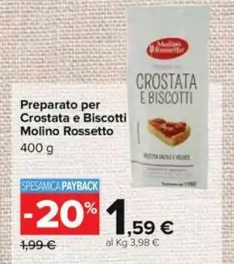 Molino Rossetto Preparato per Crostata e Biscotti 400g