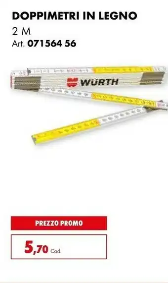 Doppimetri in legno