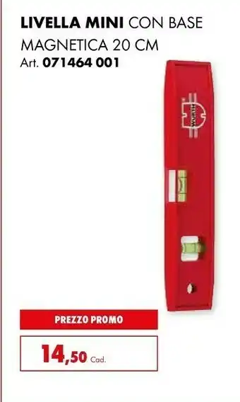 Livella mini con base magnetica 20 cm