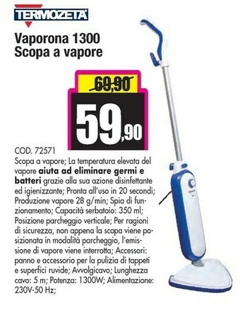 Wellcome Scopa a vapore offerta